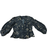 Soeur Black Floral Blouse - Size 8