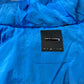 Translucent Blue Hooded Puffer Jacket Size M