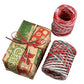 2 Rolls Christmas Raffia Paper Ribbon 656ft Long Gift Wrapping