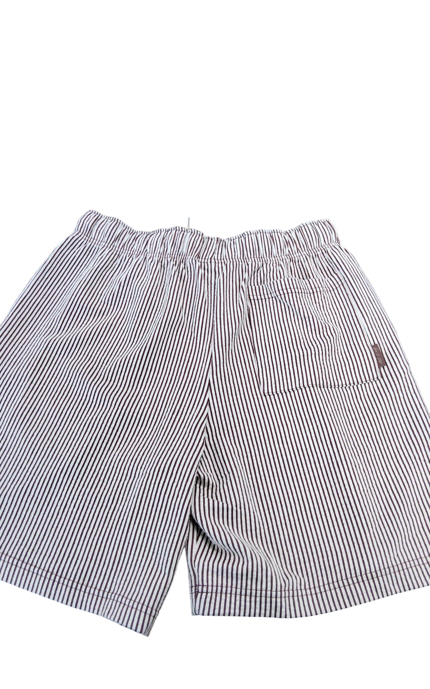 River Island Striped Shorts UK S Men Multi Colour Cotton Lightweight Casual