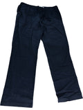 ONFIRE Trousers UK36 Men's Navy Linen Cotton Pull On Elastic Waist