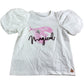 Girls Magical Puff Sleeve T-Shirt Size 5-6 Years White