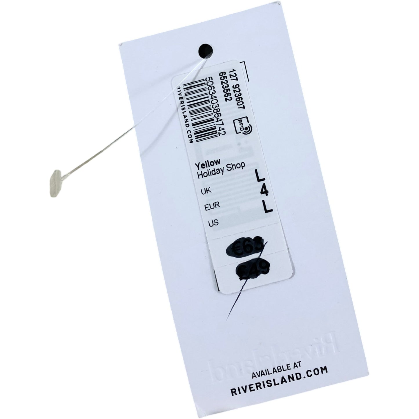 River Island Poolside Women's Yellow Broderie Anglaise Mini Dress Large/ UK16