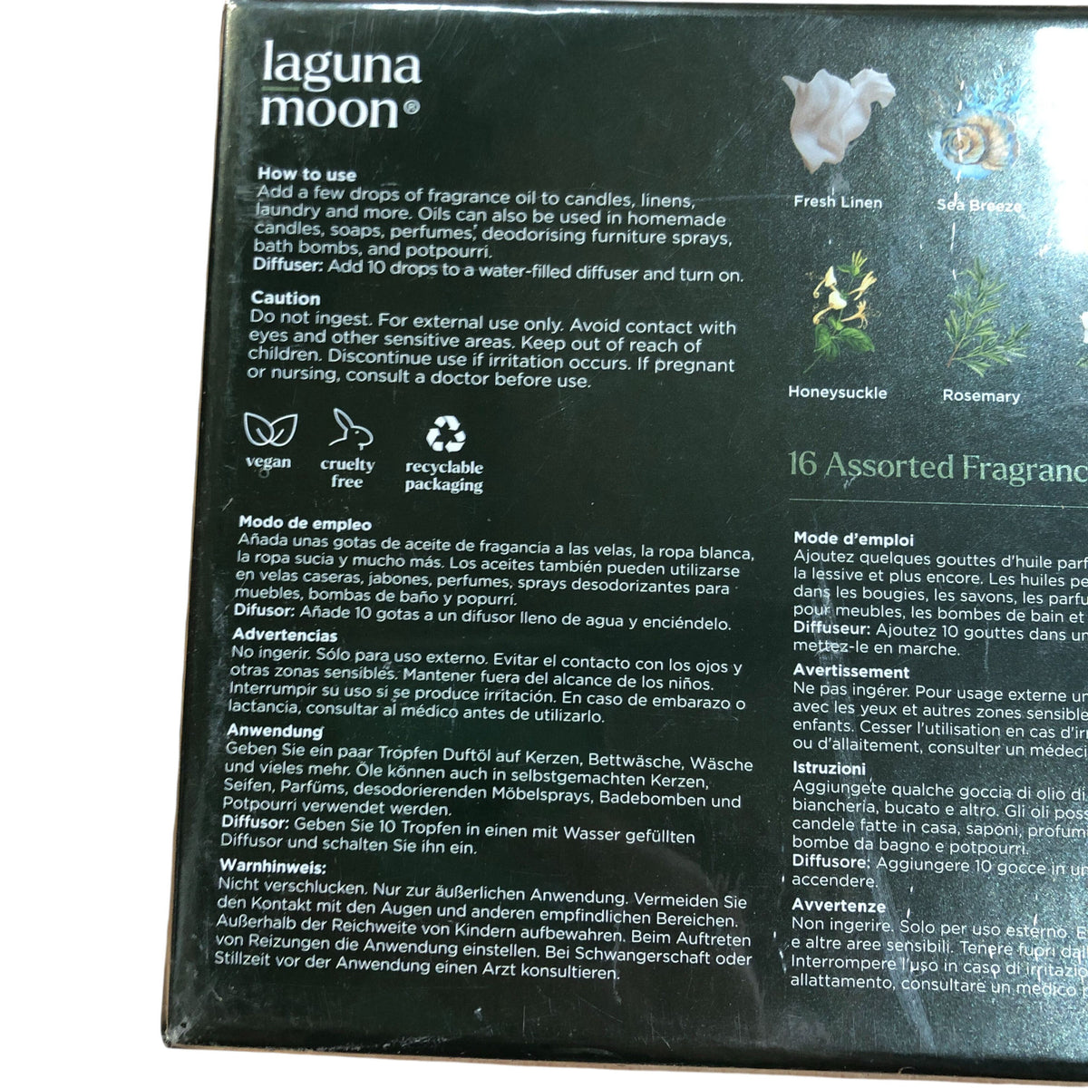Laguna Moon Fragrance Oil Gift Set 16 Assorted Oils 10ml