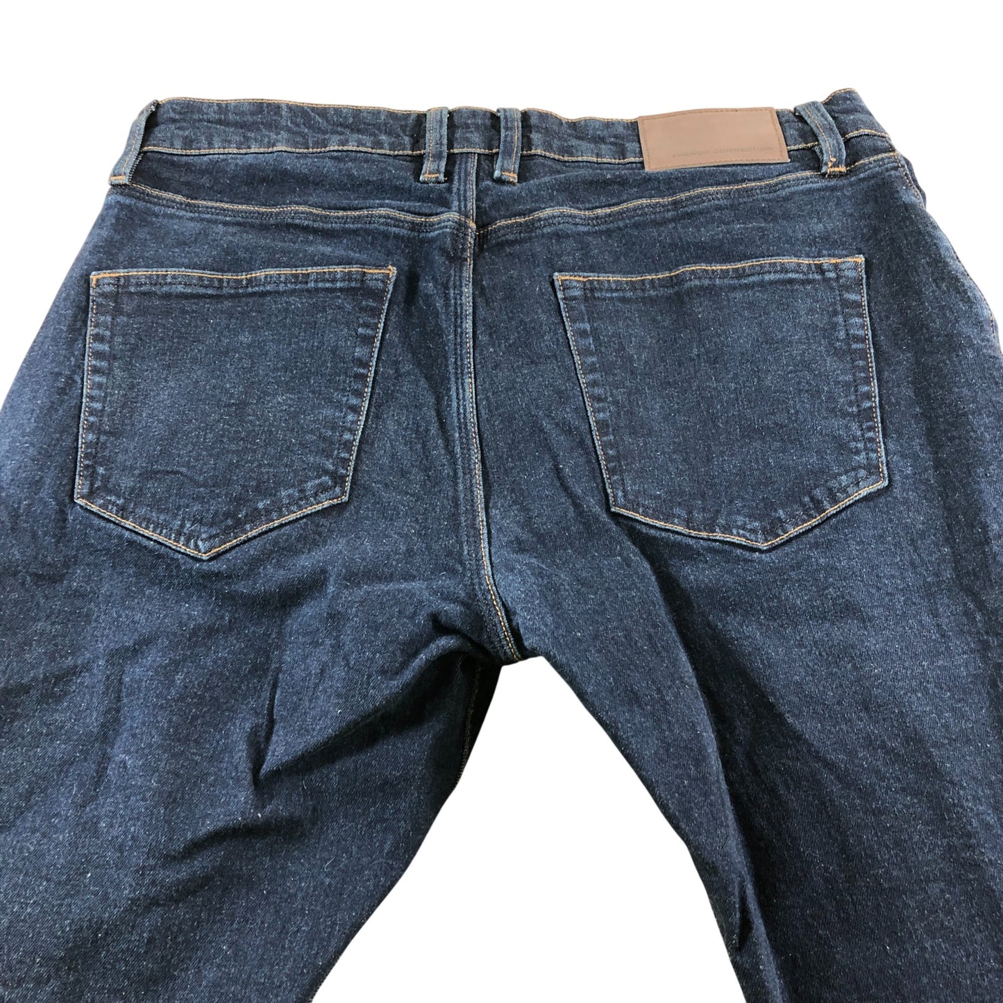 French Connection Slim Fit Jeans W32 L32 Men's Dark Blue Stretch Denim