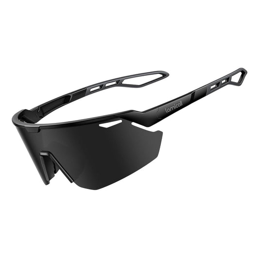 Lamicall Cycling Sunglasses Black BCPE02-BK UV400 Protection Breakage Proof