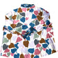 Colourful Leaf Print Shirt Size XL Women's Casual Long Sleeve Top