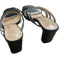 Women's Heels Black Strappy Open Toe High Heels Sandals UK6.5