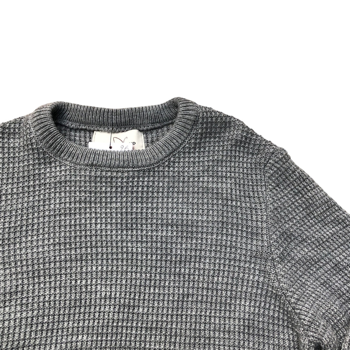 River Island Waffle Knit Jumper Grey