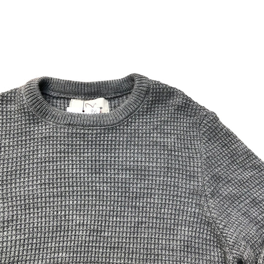 River Island Waffle Knit Jumper Grey