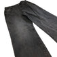 Wide Leg Jeans Women's Dark Grey Casual Denim UK14