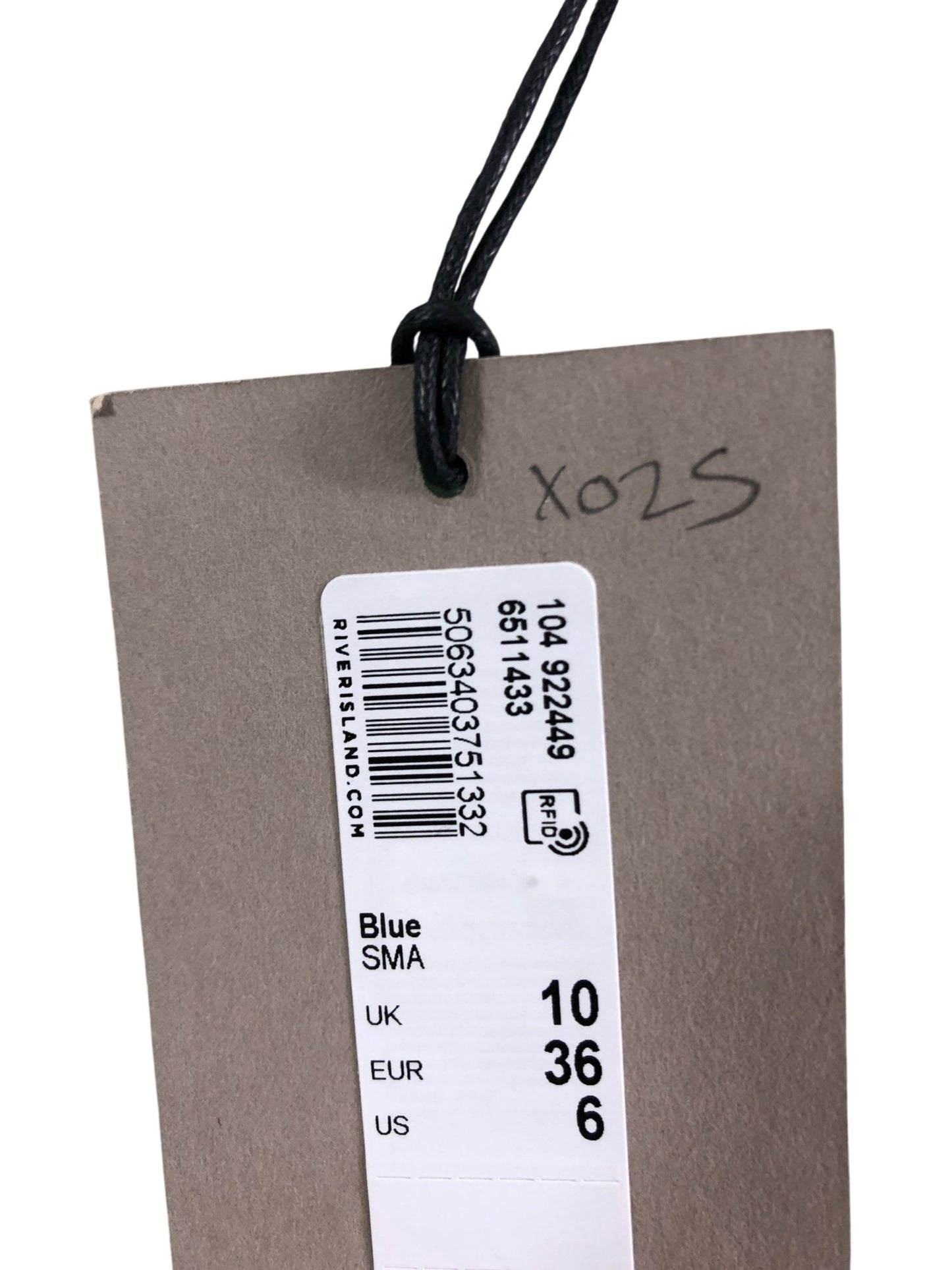 River Island Maxi Dress UK10 Women's Premium Lightweight Blue Long Sleeveless