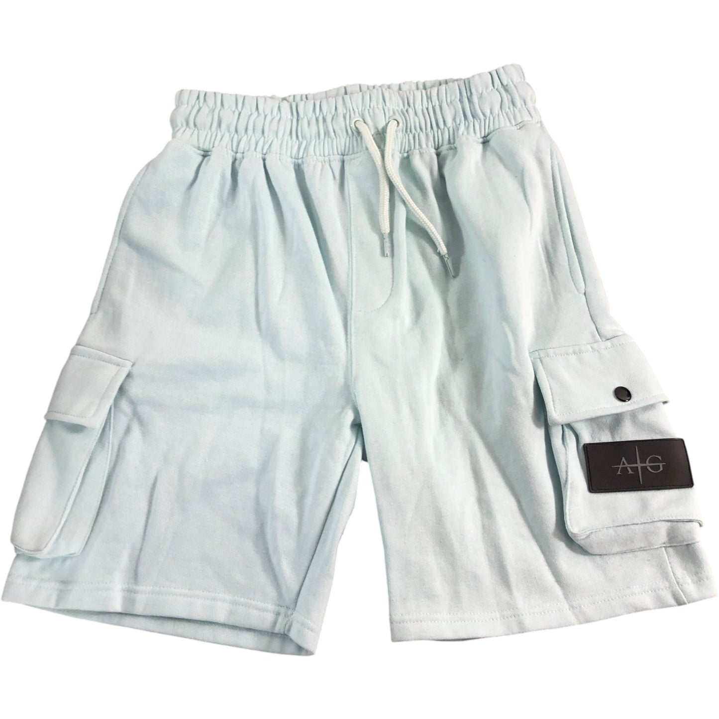 AVANTGARDE Cargo Shorts UKL Men's Light Blue 100 Cotton Summer Style