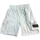 AVANTGARDE Cargo Shorts UKL Men's Light Blue 100 Cotton Summer Style