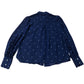 River Island Navy Blue Spot Blouse Size 8