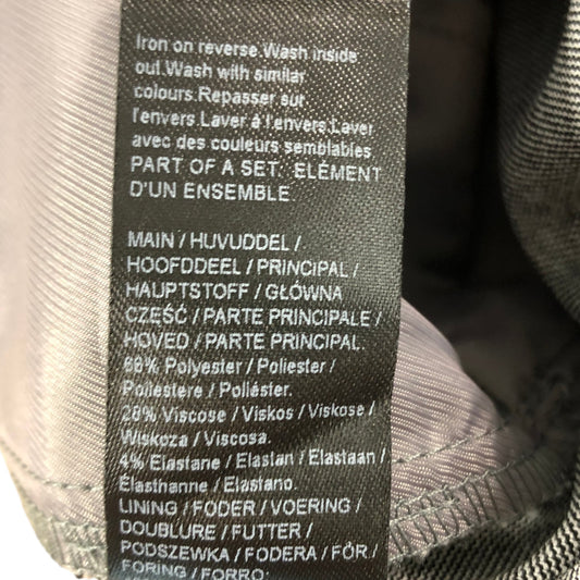 River Island Grey City Fresh Trousers UK10 Women's Smart Fit Stretch