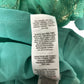 Dress Women's Ruffled V Neck Teal With Gold Foil Detailing UK14