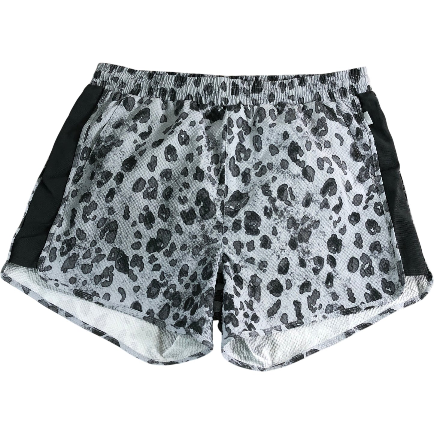River Island UK S Men's Swim Shorts Leopard Print Quick Dry Stretch Fabric