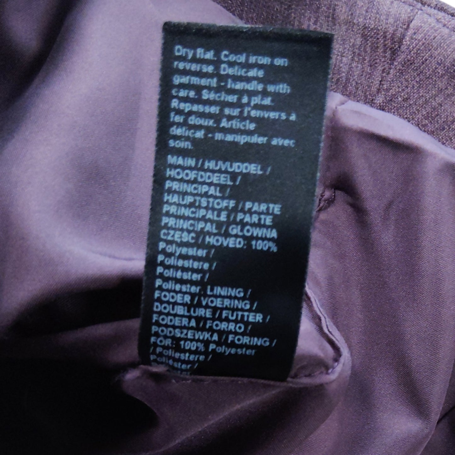 River Island Women's Waistcoat Size 12 Plum Button Up Sleeveless Top