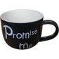 Set of Four Mugs Good Night Promise Me Pick Up A Little Sweet Ceramic Drinkware