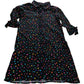Dancing Leopard Women's Shirt Dress Size 10 Colourful Print Black