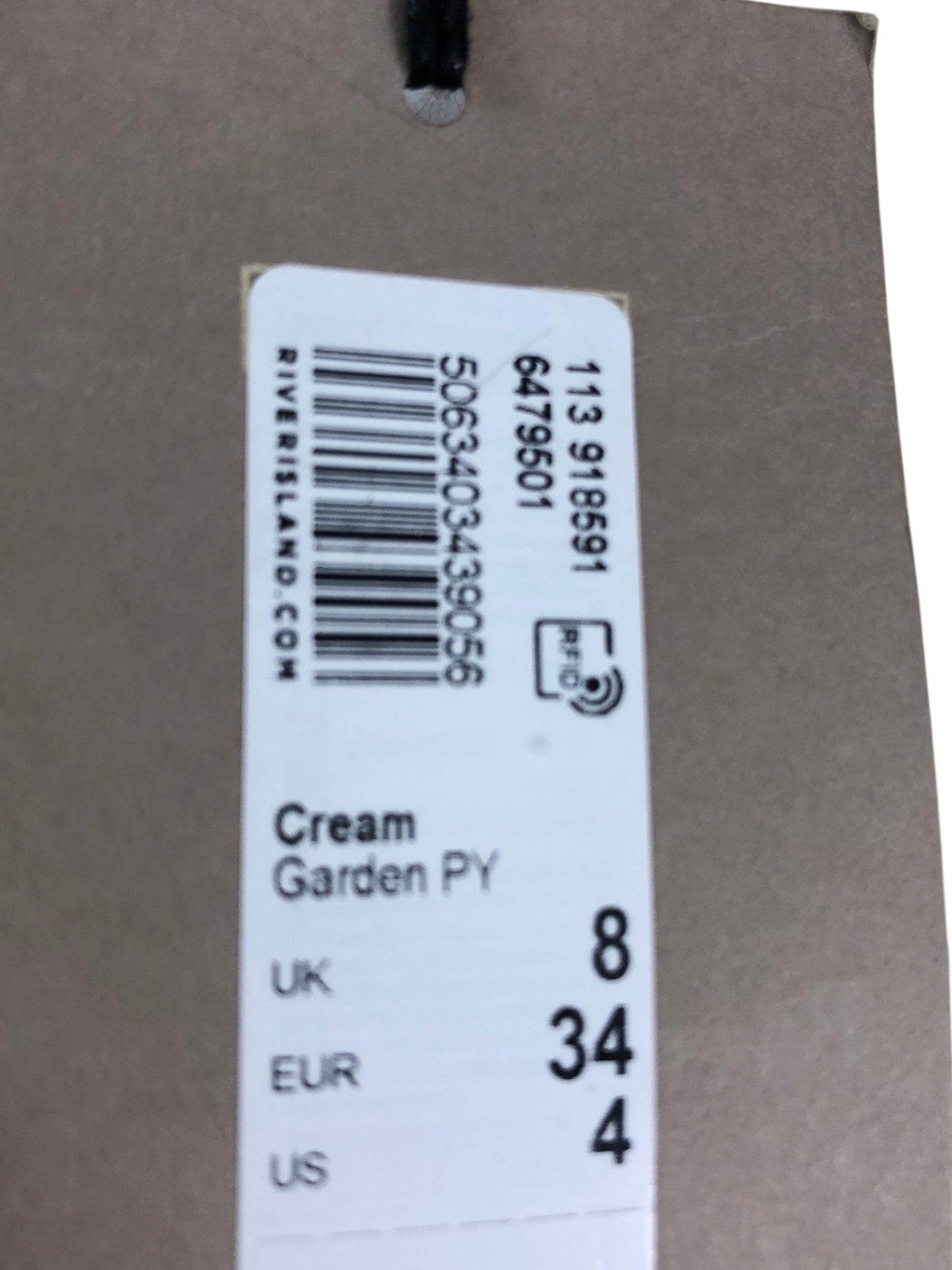 River Island Cream Cropped Jacket UK8 Women's Frill Textured Blazer Coat