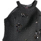 River Island Black Sequined Shift Dress UK8 Women's