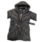 Baker By Ted Baker Girls Black Quilted Coat Size 10 Years Hooded Outerwear