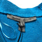 River Island Women's XS Cardigan Blue Knit Long Sleeve Button Front