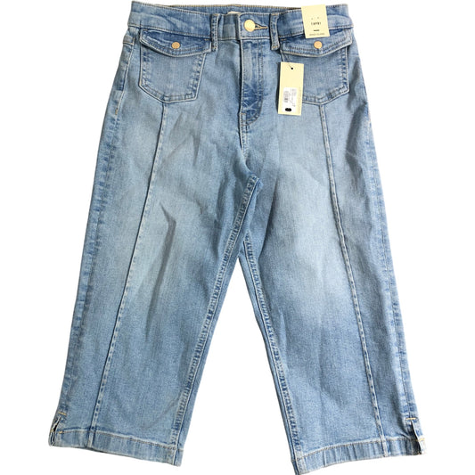River Island Capri Jeans UK12 Girls Denim Light Wash Cropped Style