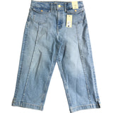 River Island Capri Jeans UK12 Girls Denim Light Wash Cropped Style