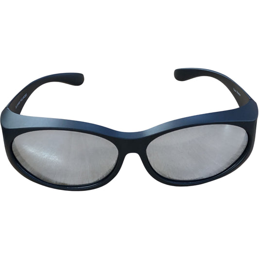 Face Shadow Fit Over Glasses Sunglasses UV Protection Black Design