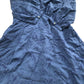 Long Sleeve Dress UK14 Women's Navy Floral Pattern Lattice Design