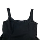 River Island Black Peplum Top Women's Size Large Imported Polyester Blend