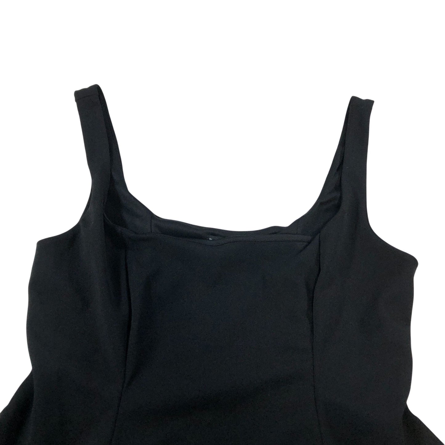 River Island Black Peplum Top Women's Size Large Imported Polyester Blend