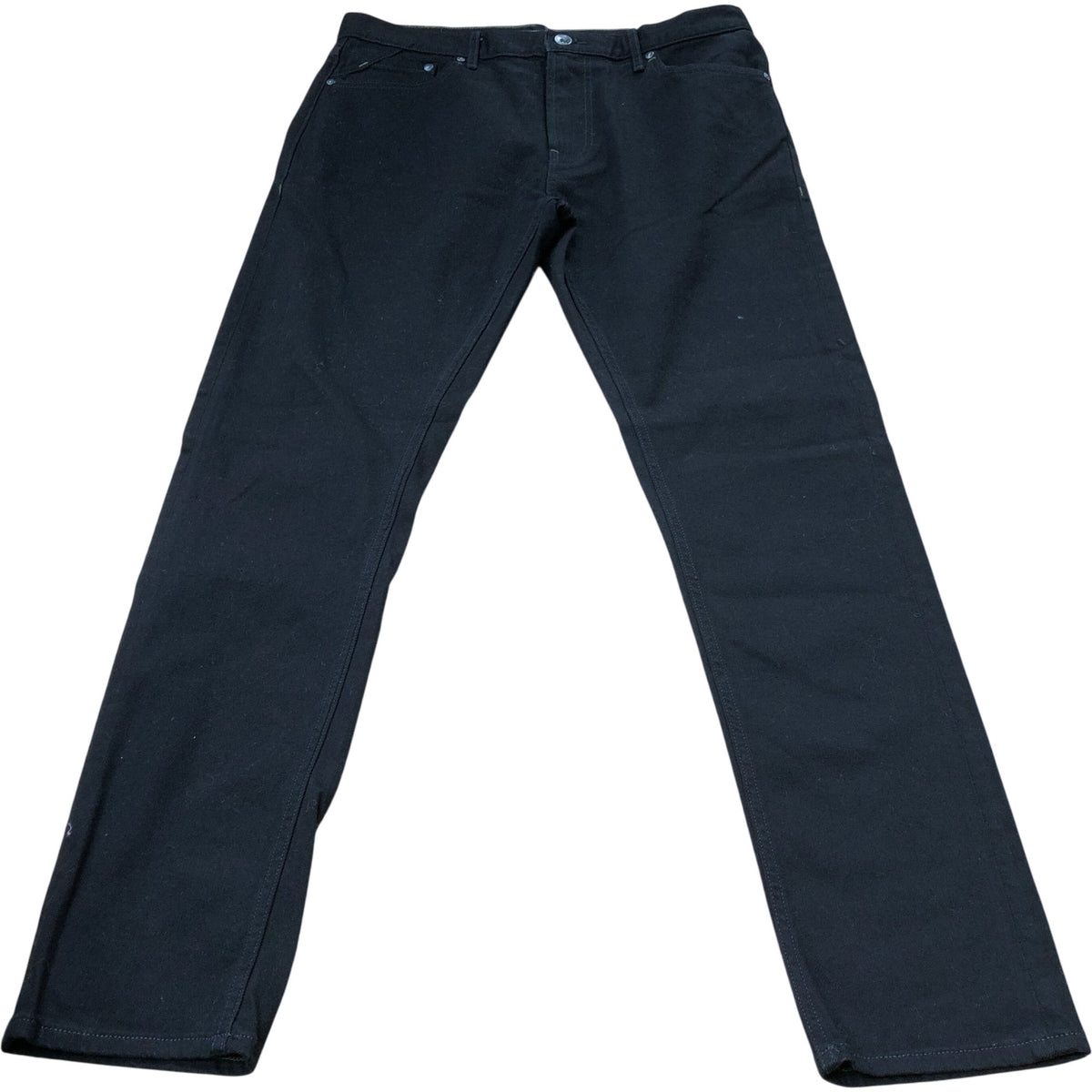 Harwood Slim Jean UK34 Mens Pure Black Stretch Cotton