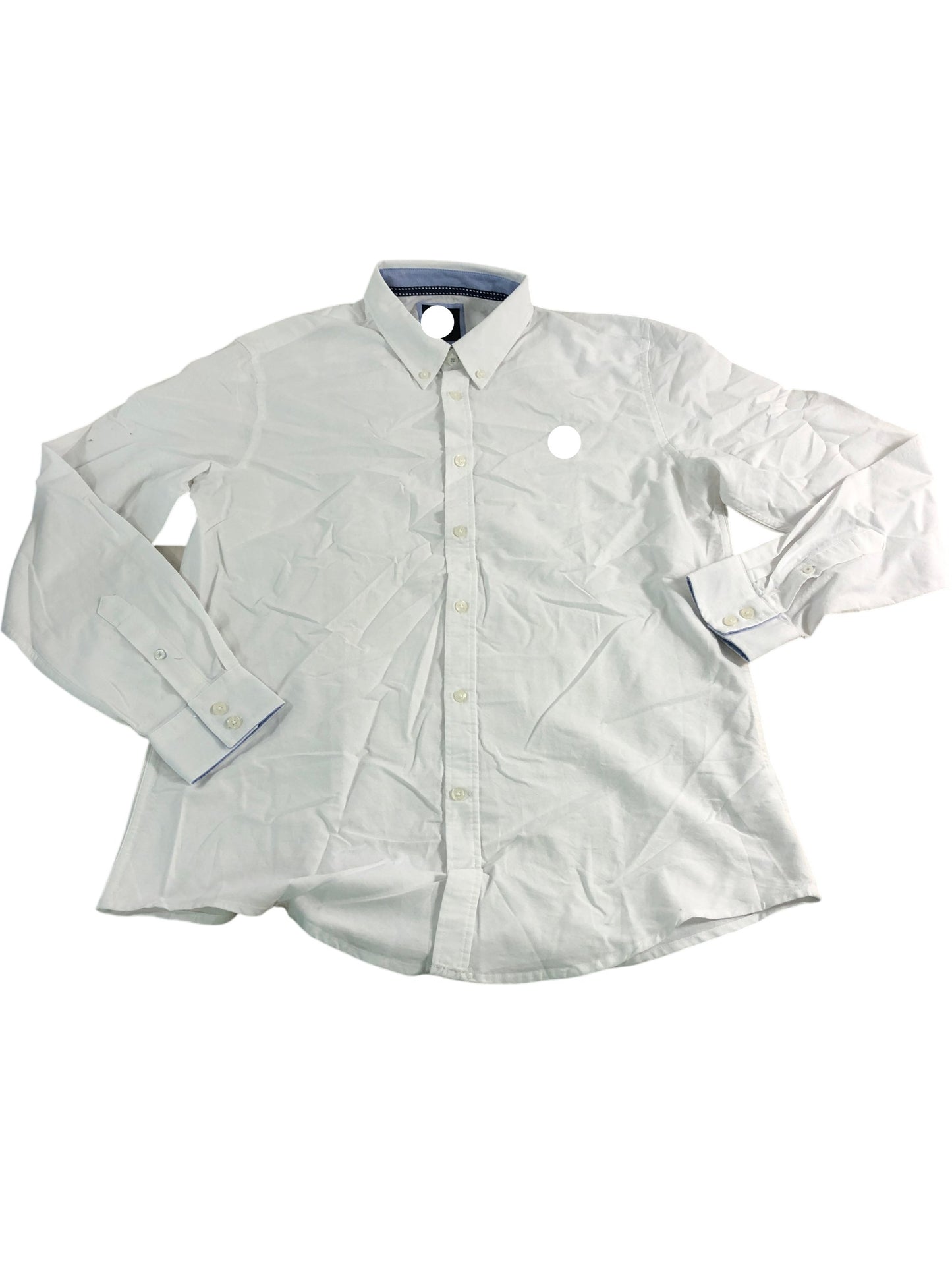 Branded Slim Fit White Shirt Size L Men's Cotton Smart Casual