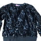Sequin Sweater 10 Years Girls Black Long Sleeve Soft Warm Top