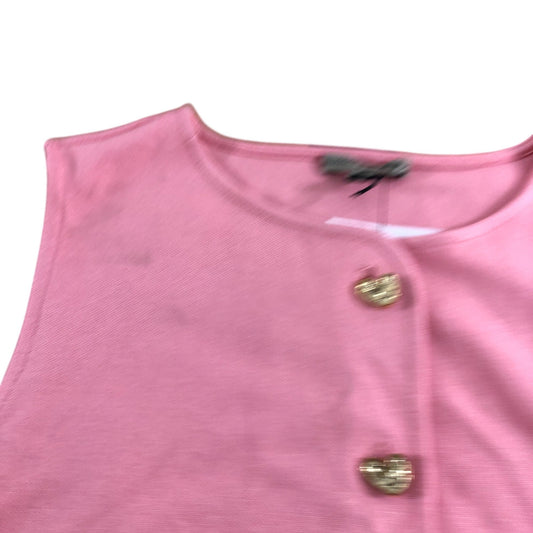 River Island Women's Pink Sleeveless Waistcoat - Size M