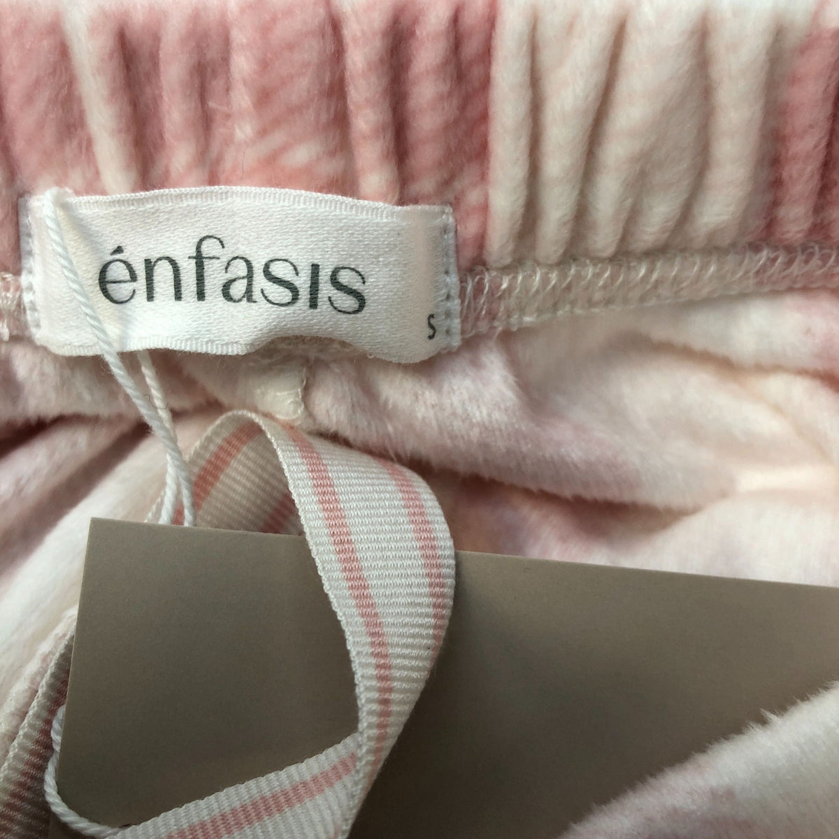 Enfasis Pink Plaid Lounge PJ Fleece Bottom Size S