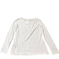 Women's Long Sleeve Top White Cotton Casual Wear Fashion UK12