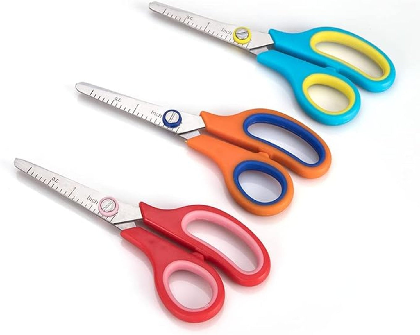 Chooling Kids Scissors Set Pack Of 36 Classroom 5 Inch Soft Touch Handle