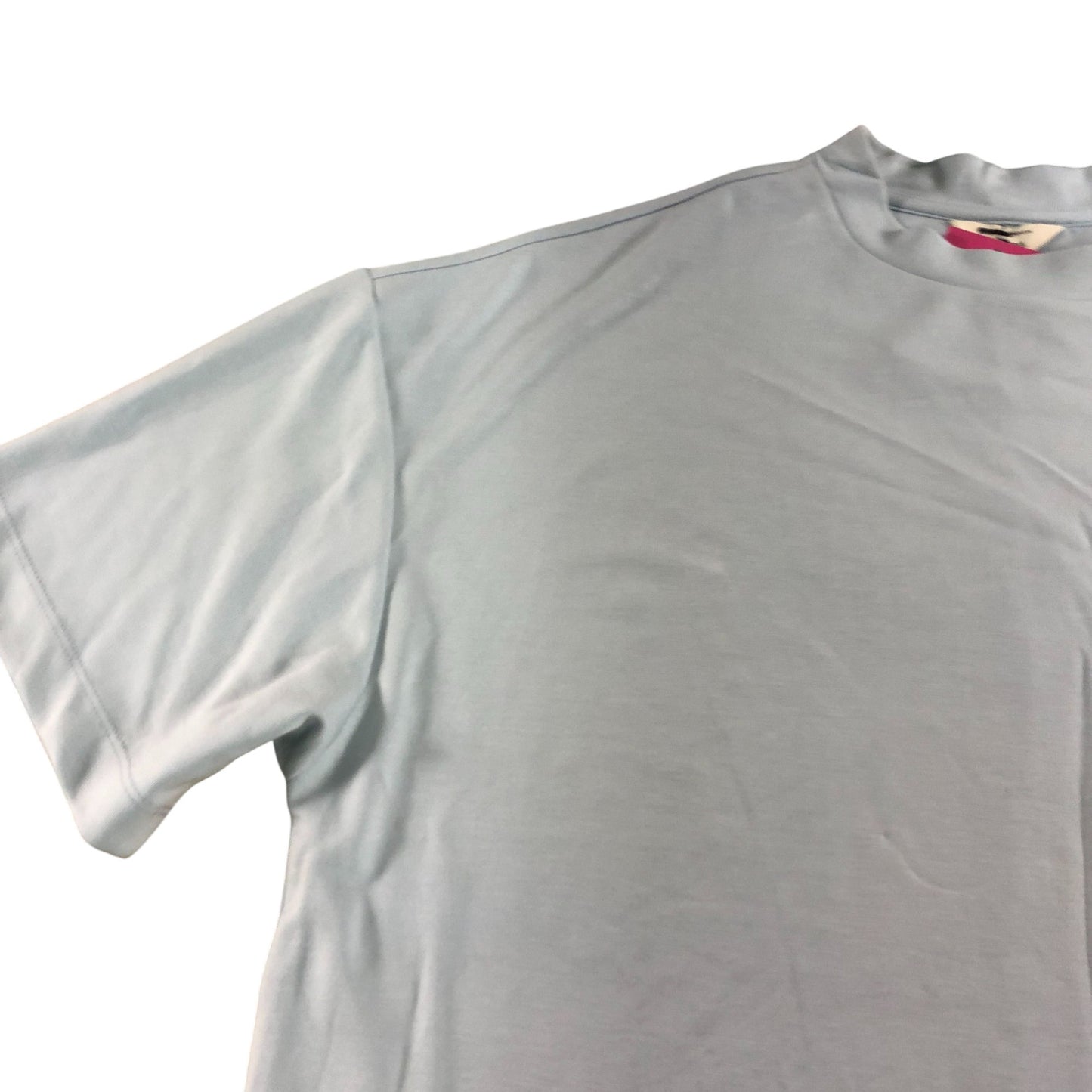 River Island Relaxed Fit T Shirt UK Large Light Blue Short Sleeve Unisex