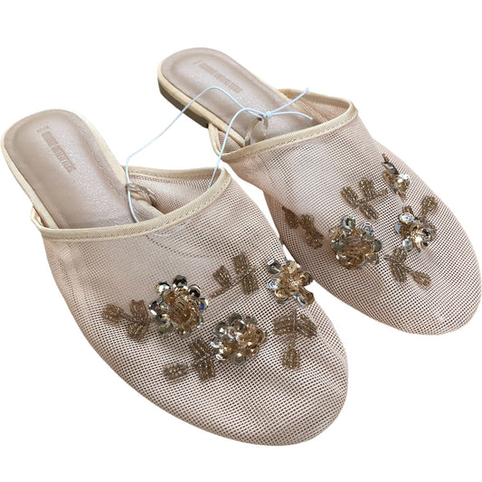 Women's Embellished Mules Floral Slip On Shoes
