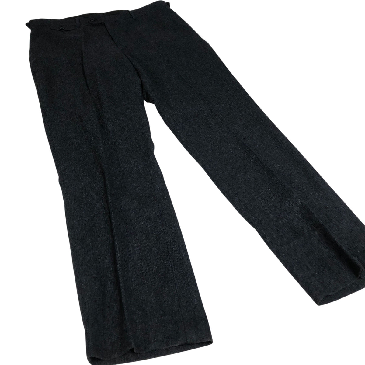 Formal Trousers Men's Dark Navy Herringbone Style 34" Regular