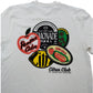 River Island Citrus Club T-Shirt Size M Men's Graphic Print Cotton White