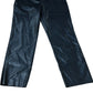 Black Faux Leather Trousers Women's Slim Fit Stylish Design UK14