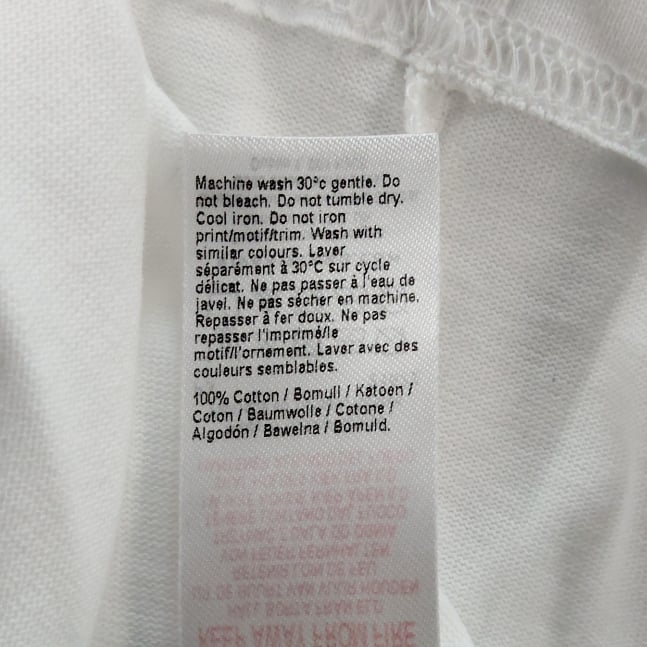 Palais Dept Studio Club T-Shirt UK Size M Men's White Cotton Casual Top