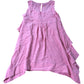 Pink Sleeveless Top Size 12 Ruffle Design 100% Silk