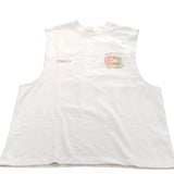 River Island Men's Graphic Vest Top Size UK M White Sleeveless Tiger Print